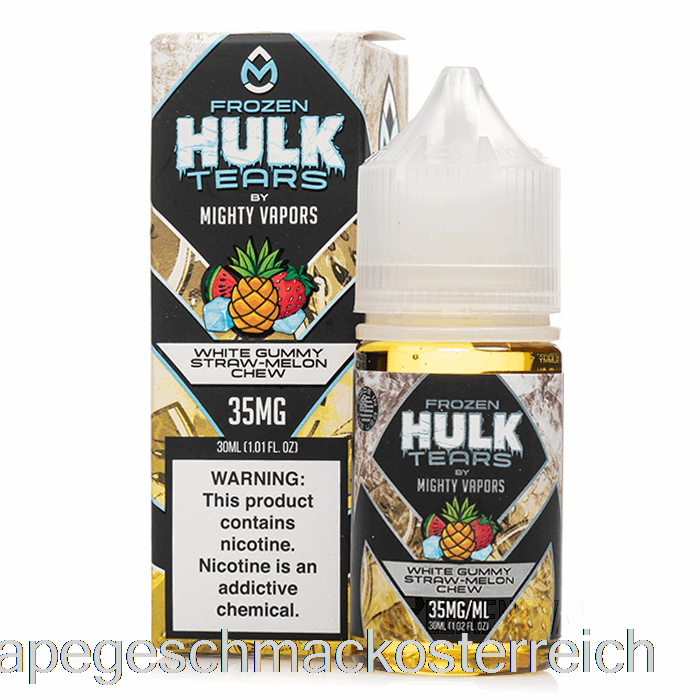 Gefrorene Weiße Gummiartige Strohmelone Zum Kauen – Hulk-Tränen-Salze – 30 Ml, 50 Mg Vape-Geschmack